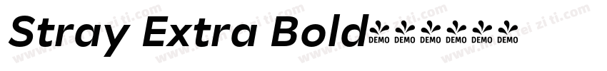Stray Extra Bold字体转换